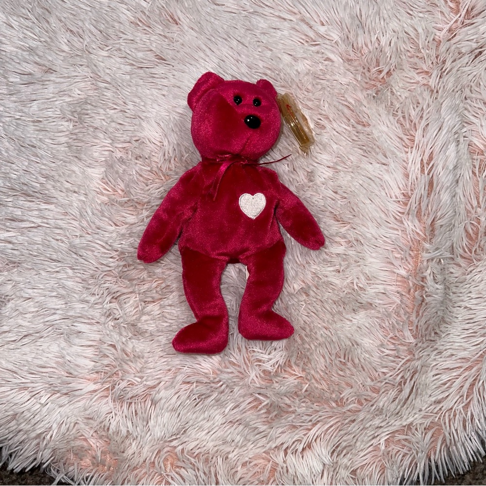 TY Beanie Baby vintage Rare Valentina Bear with holographic tag - Picture 2 of 7
